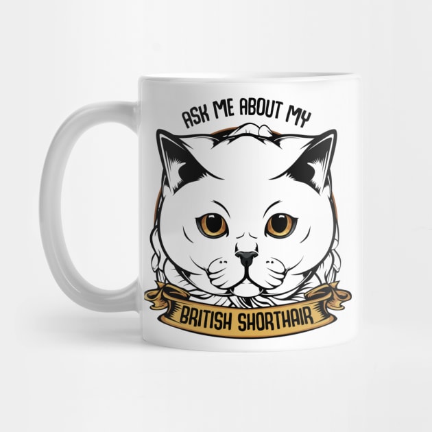 British Shorthair Cat by Lumio Gifts